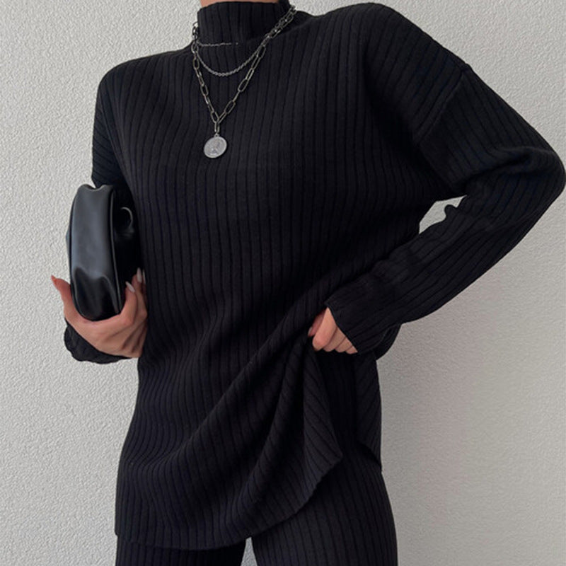 Women Fashion Oversized Ribbed Design Sweater Lune London