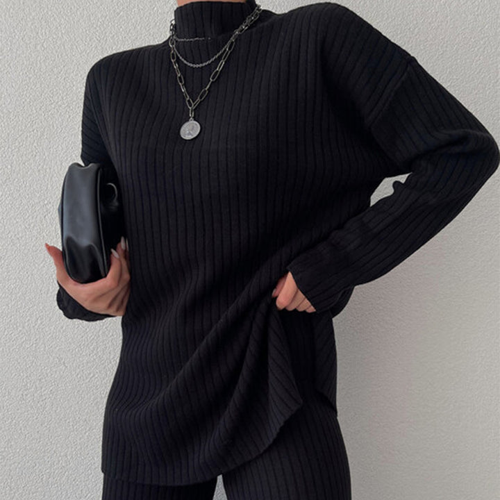 Women Fashion Oversized Ribbed Design Sweater Lune London