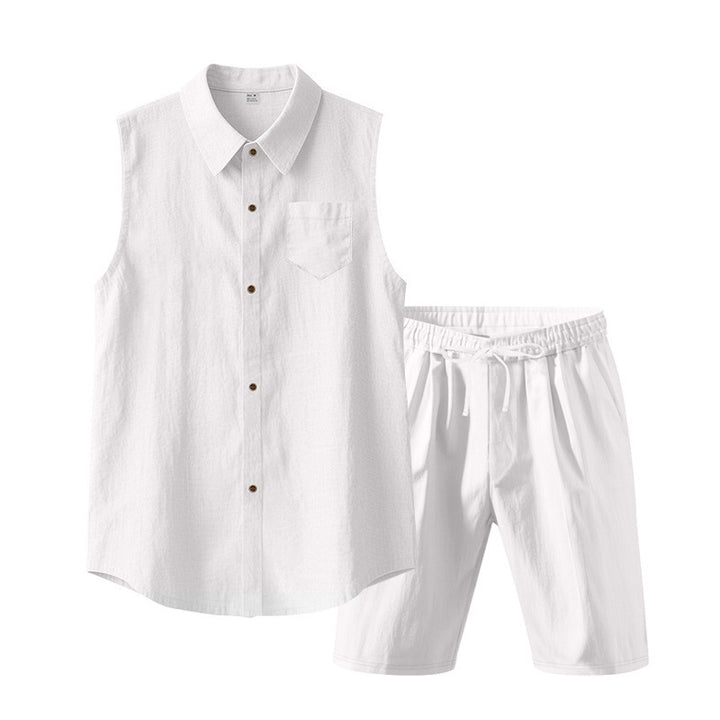 Casual summer set for women with sleeveless top and shorts Lune London