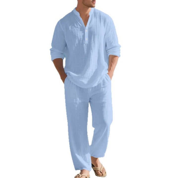 Men's casual long sleeve shirt and jogging suit Chic and Style