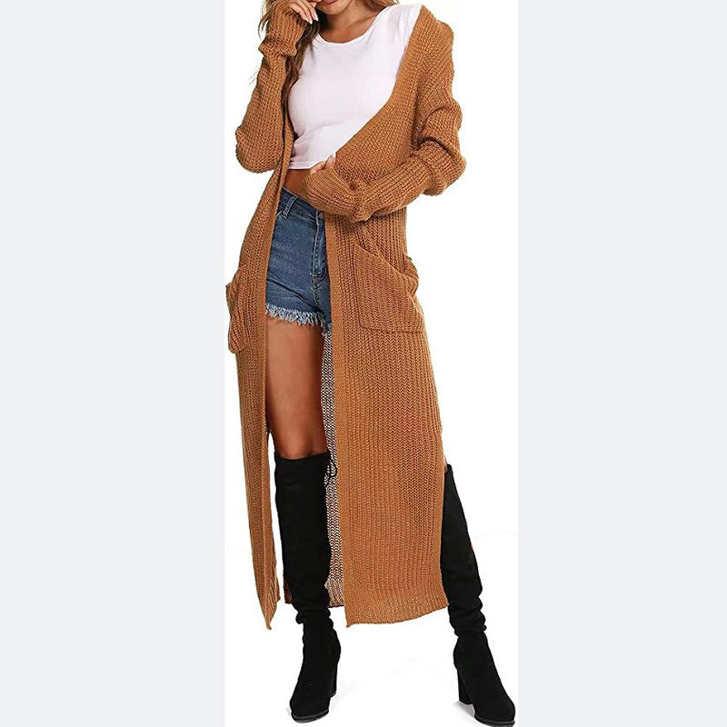 Ladies Chic and Stylish Long Knitted Cardigan