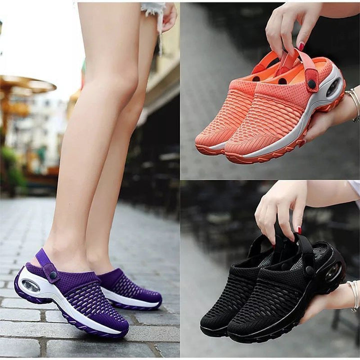 Women Breathable Mesh Clogs Lune London
