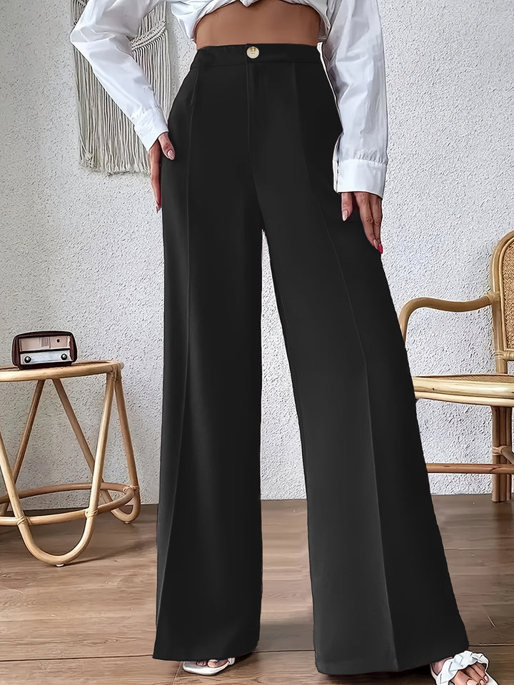 Ladies Elegant and wide high-waisted pants Lune London