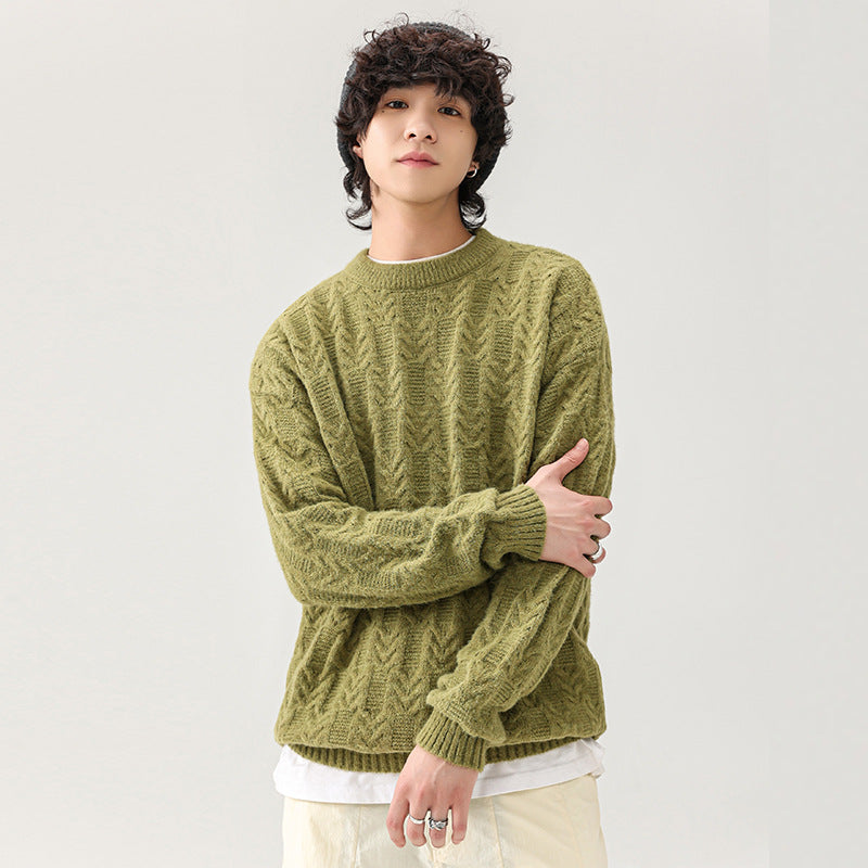Chunky knit sweater for men with classic pattern Lune London