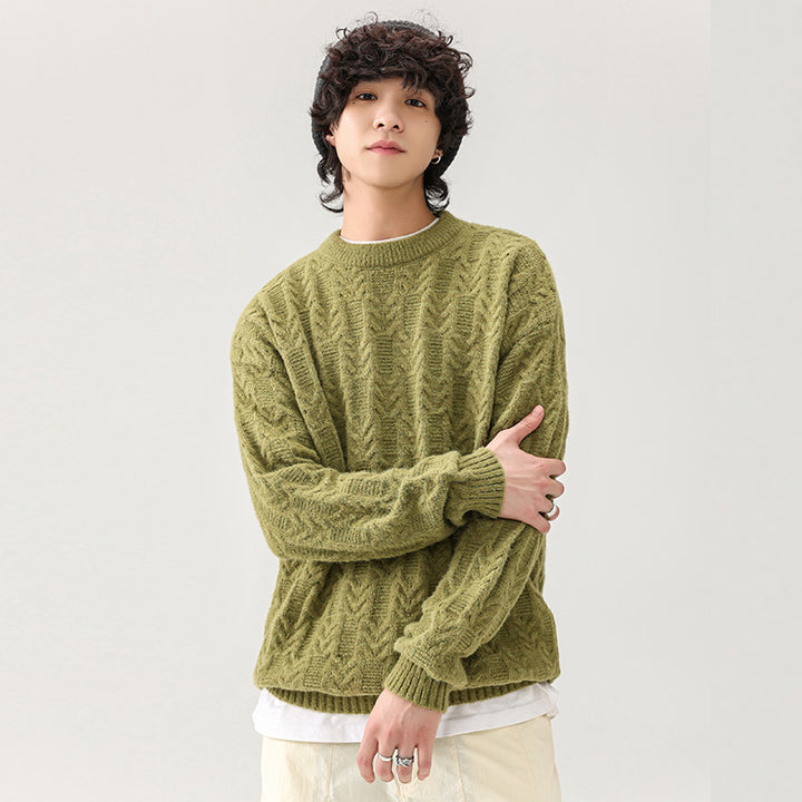 Chunky knit sweater for men with classic pattern Lune London