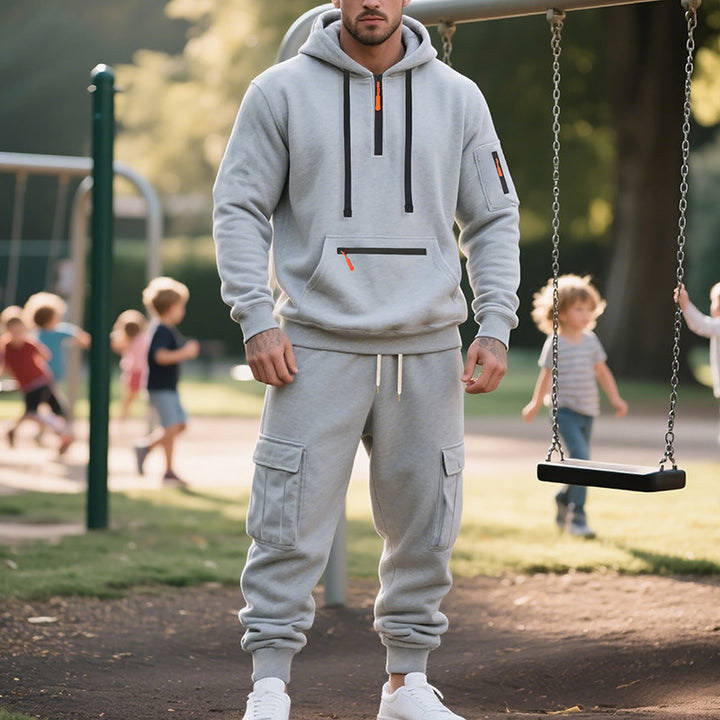 Men's sporty hoodie and cargo pants set Lune London
