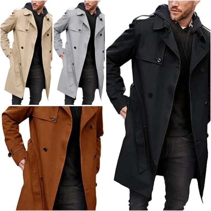 Men's Trench Coat with Classic Style Amarae