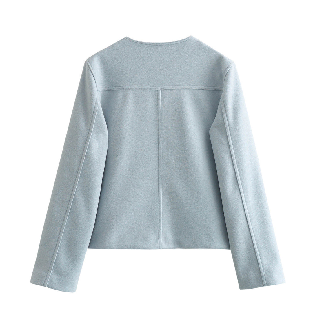 Modern jacket for women in soft materials with textured design Amarae