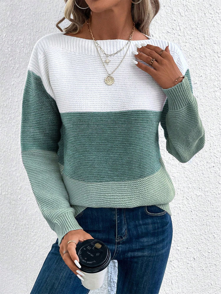 Chic and stylish striped sweater and knit elegant and comfortable for ladies