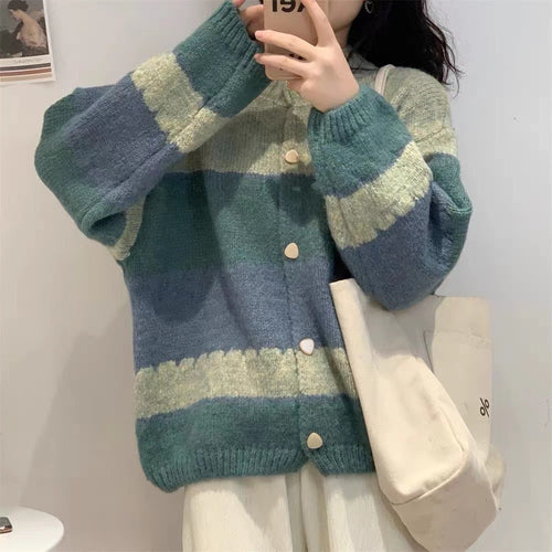 Cardigan Tricoté à la Mode pour Femme avec Design à Motifs Chic & Stil