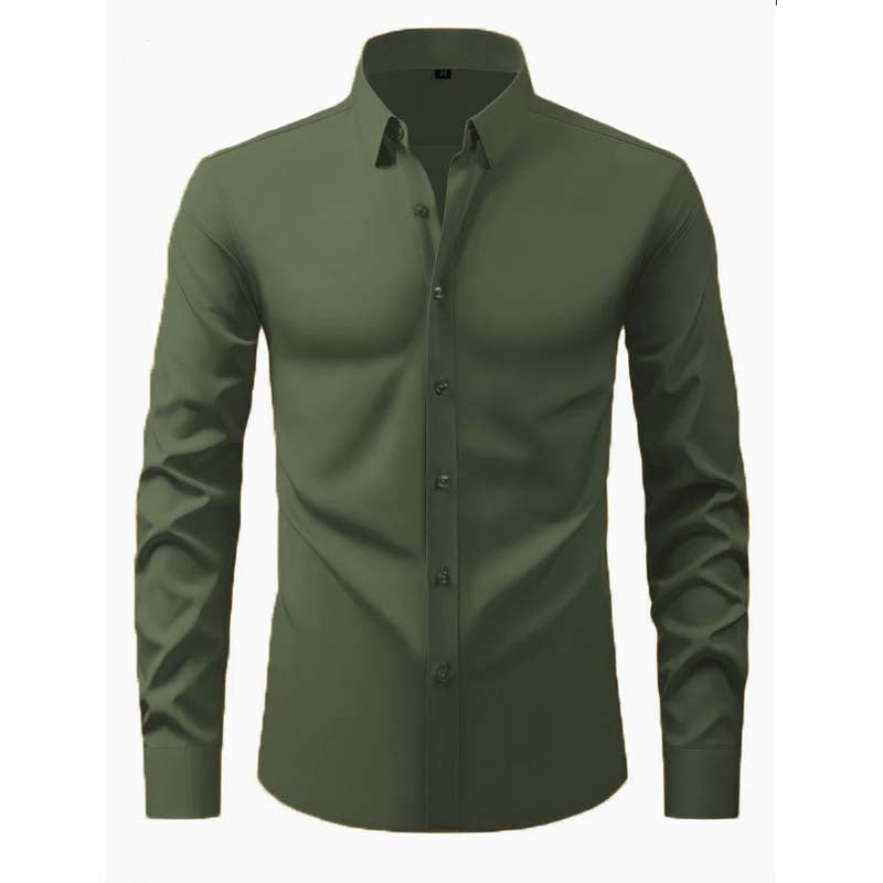 Men's Long-Sleeve Shirt with Innovative Cut and Modern Design Lune London
