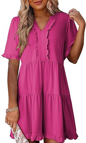 Leisure dress for women with ruffle details Lune London