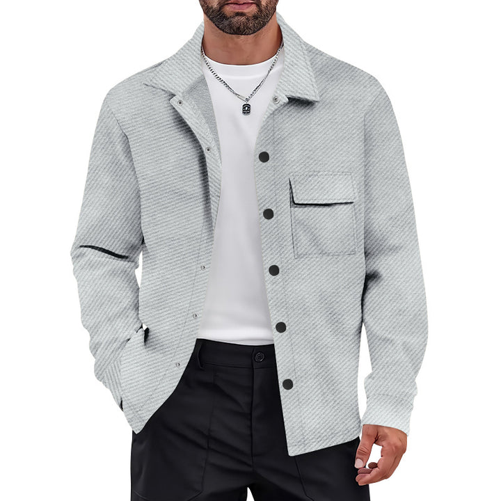 Leisure jacket for men with structured design and practical chest pockets Lune London