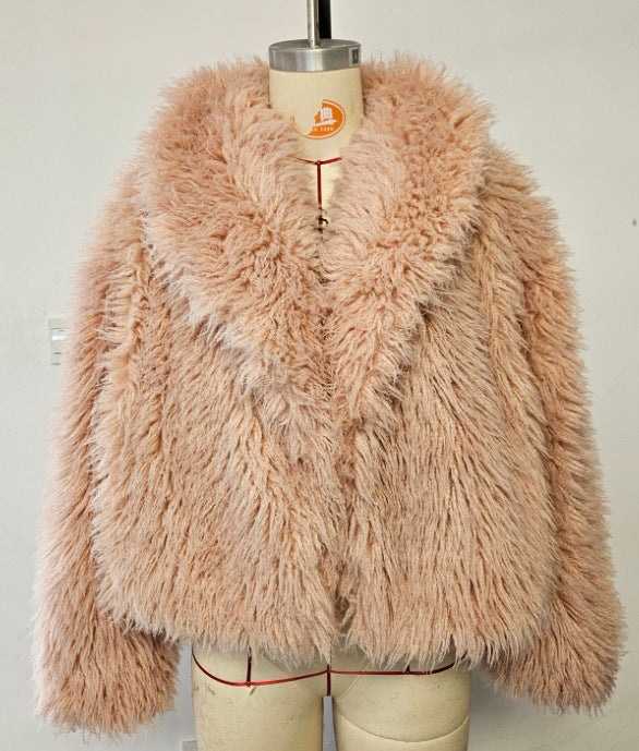 Oversized faux fur jacket for women Lune London