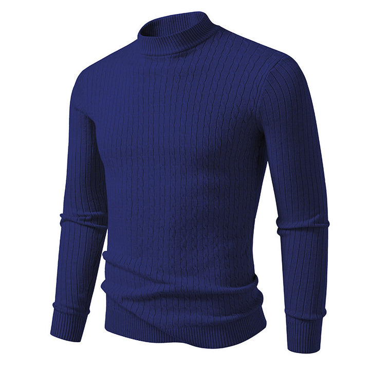 High-quality knitted turtleneck sweater for men Lune London