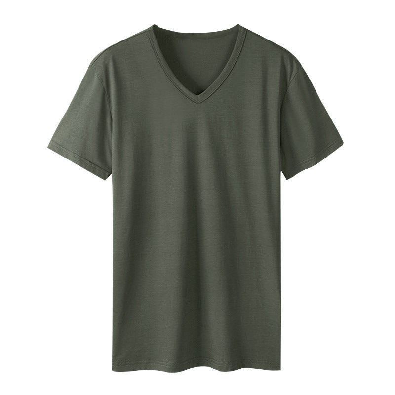 Women's V-neck T-shirt made of high-quality cotton blend Lune London