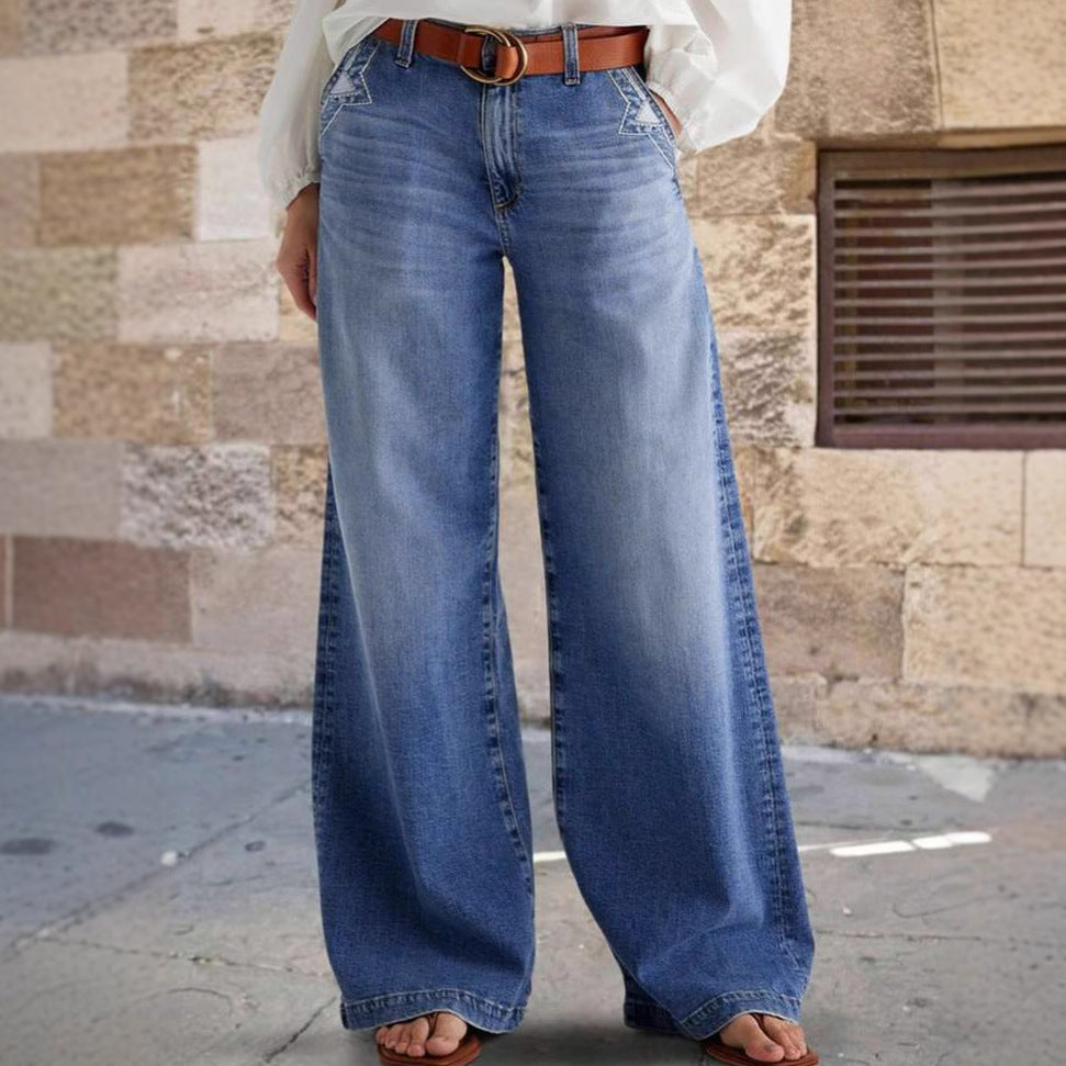 Chic & Stil Women's Wide Jeans Pants