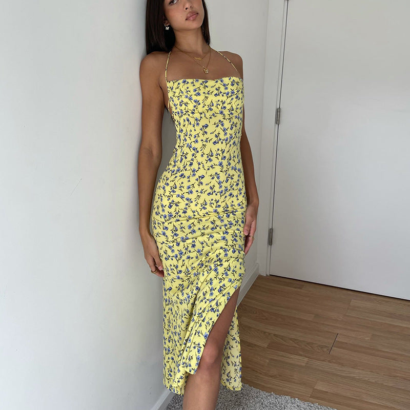 Maxi Dresses Split Flowers Lune London