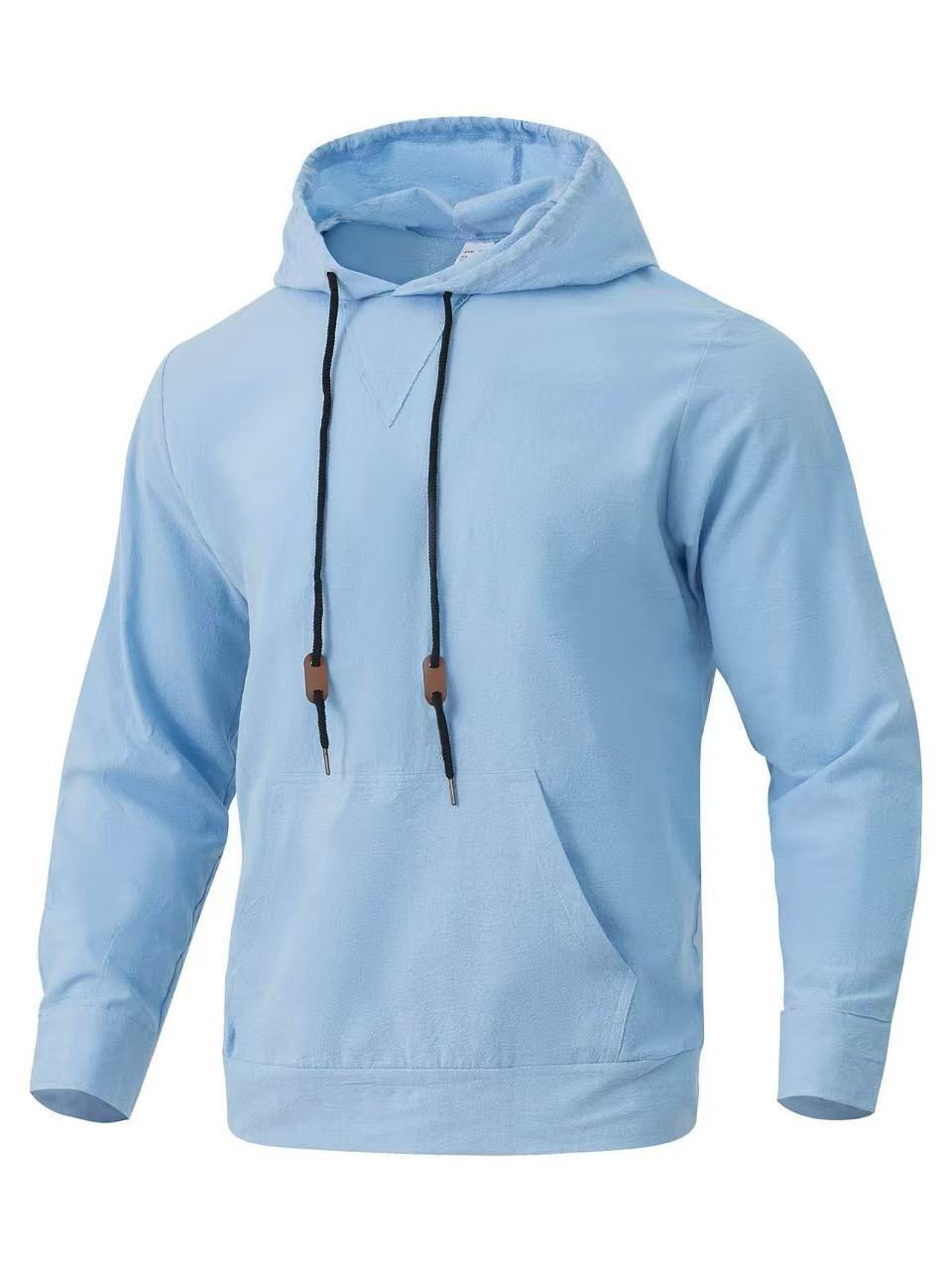Men's casual hoodie with unique V design and practical pockets Lune London