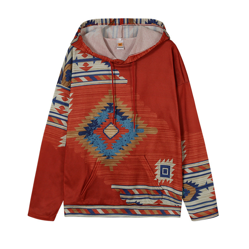 Hooded sweatshirt for women with an innovative tribal design and a comfortable fit Lune London