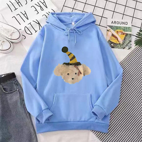 Women's hoodie with playful dog motif Chic & Stil