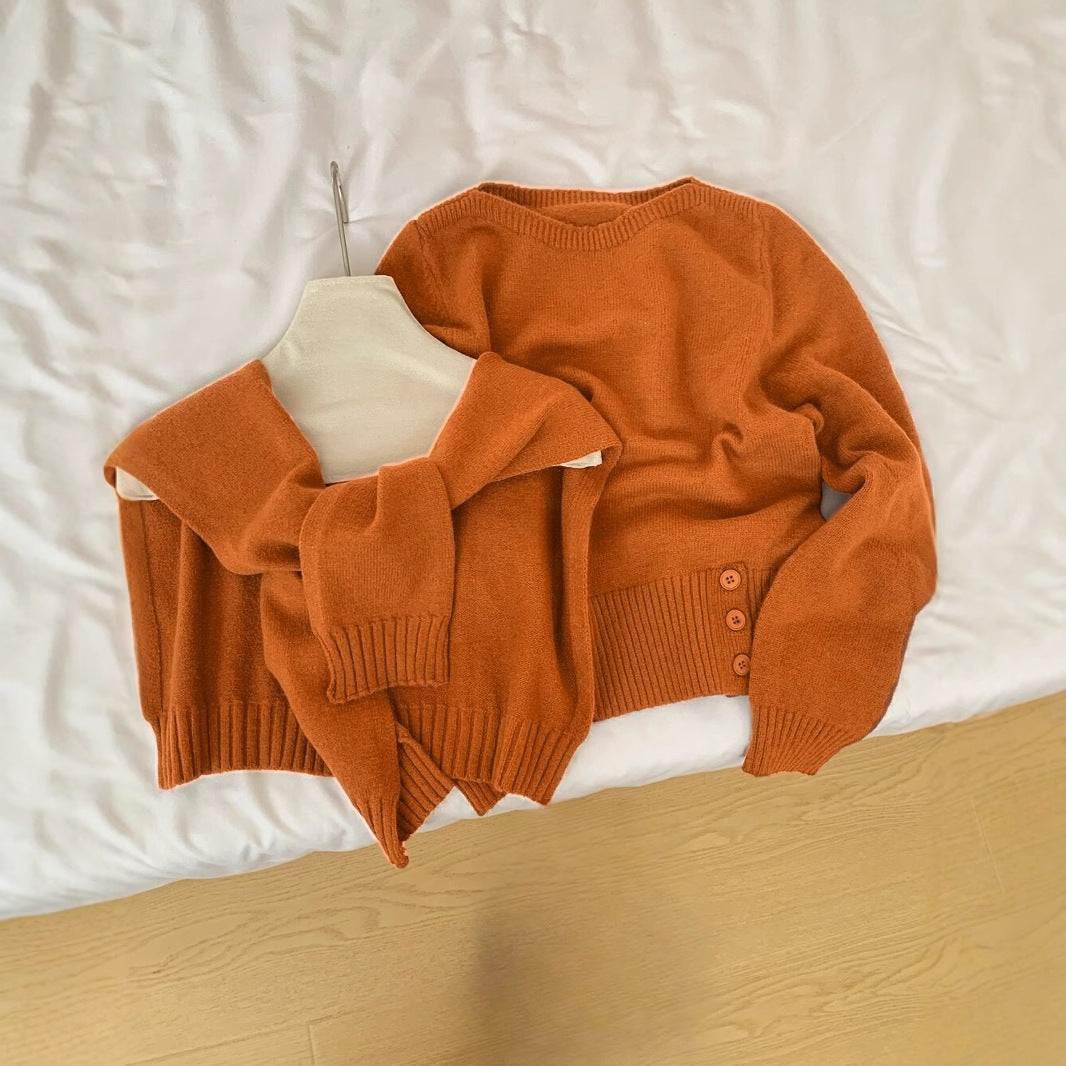 Pull élégant pour femmes avec col amovible Chic & Stil