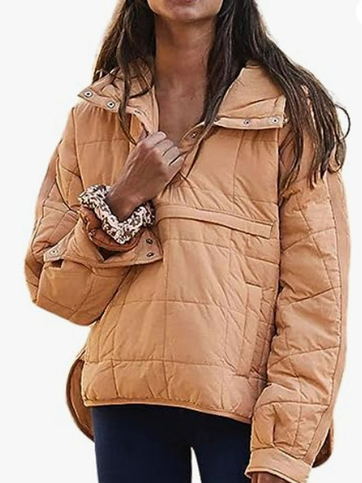 Ladies down jacket with high collar Lune London