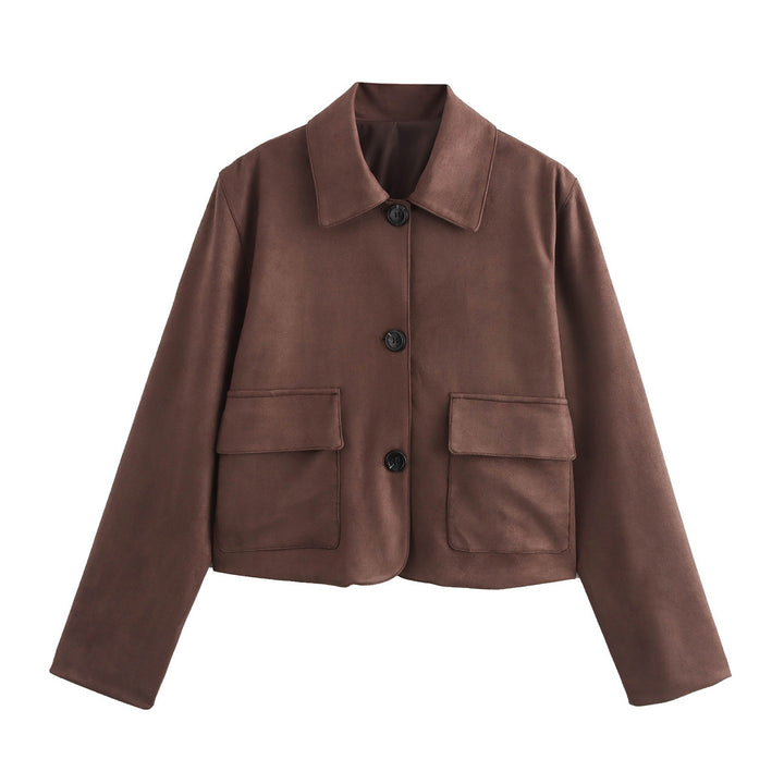 Fashionable and high-quality women's transition jacket with large applied pockets Lune London