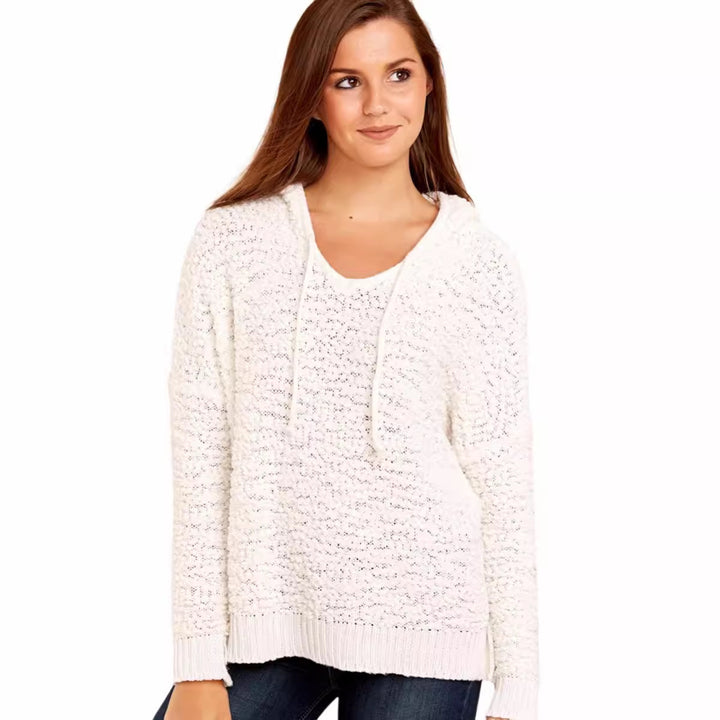 Casual hoodie for women with crochet pattern Lune London