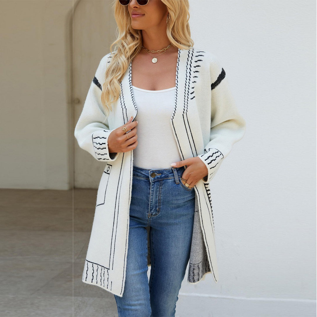 Cardigan pour femmes au design frappant et à la coupe décontractée Chic & Stil