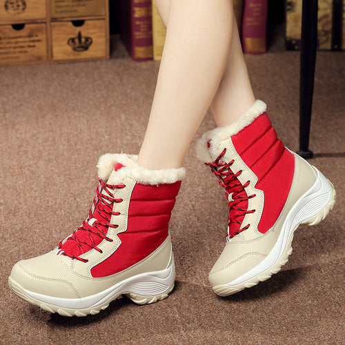 Warm winter boots for women with polar lining and non-slip sole Amarae