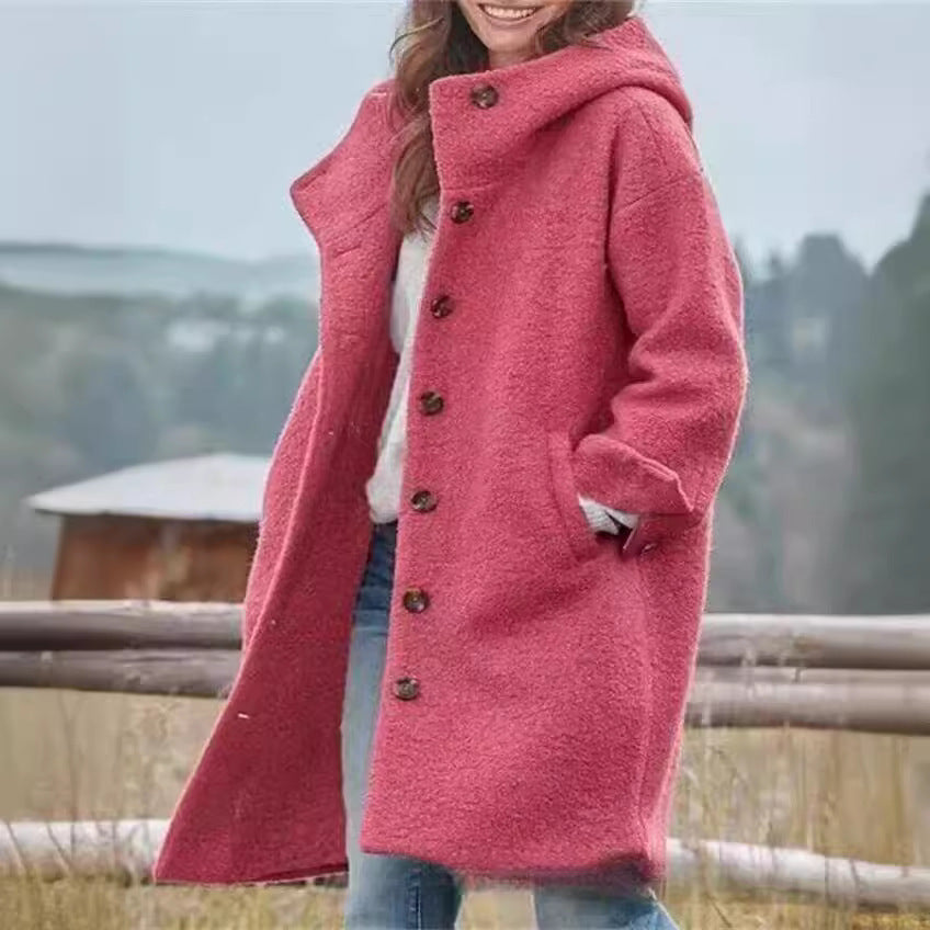Ladies Oversized Wool Coat Amarae