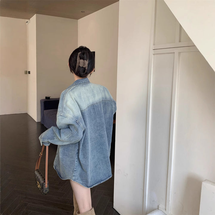 Chemise en denim oversize pour femmes Chic & Stil