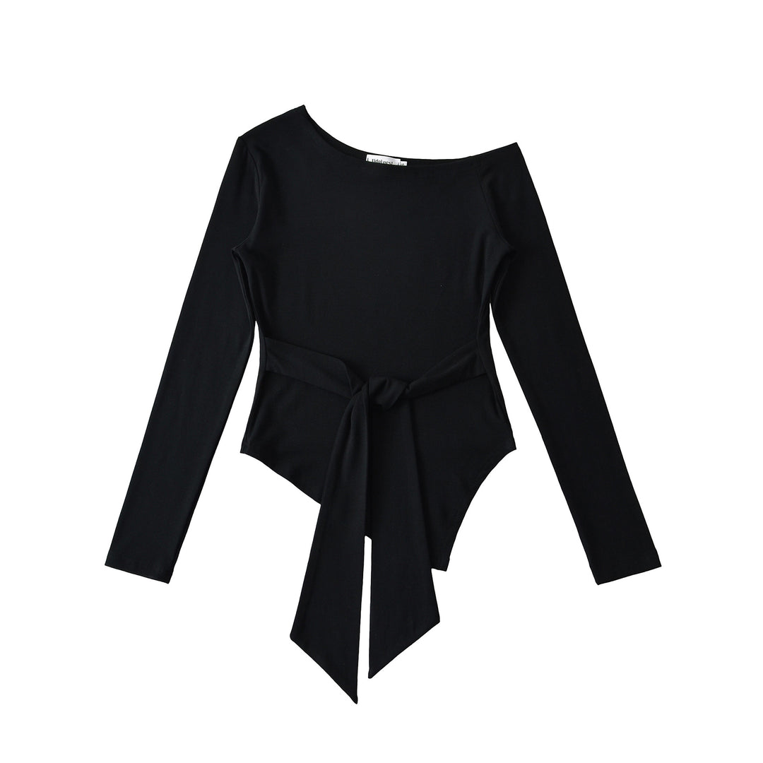 Women Long Sleeve Top with Elegant Bow Detail Lune London