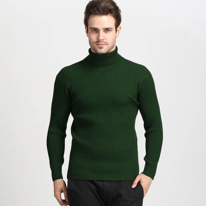 Women’s turtleneck sweater with an elegant ribbed structure Lune London