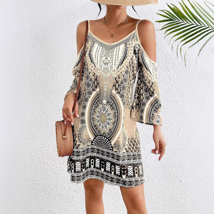 Lune London bohemian off-shoulder mini dress