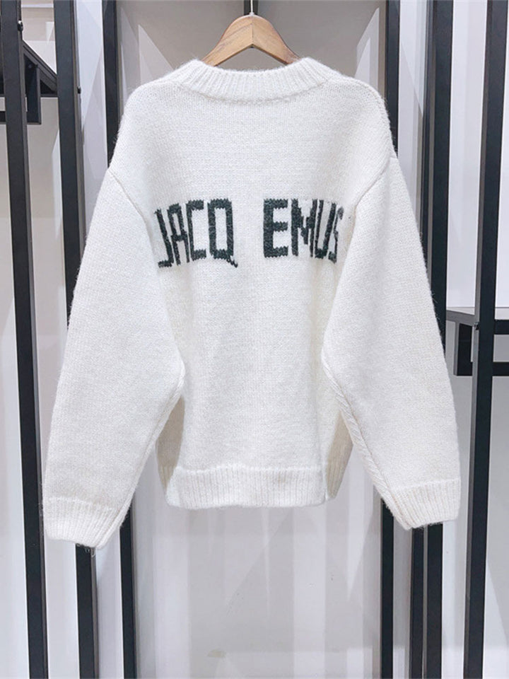 Cashmere sweater for women with statement print Lune London