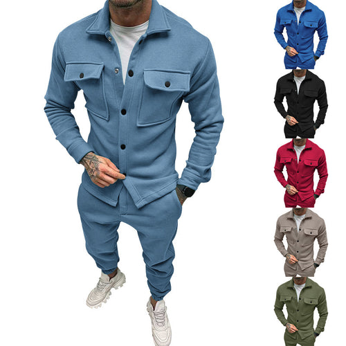 Casual tracksuit jacket for men with functional pockets and modern collar Amarae