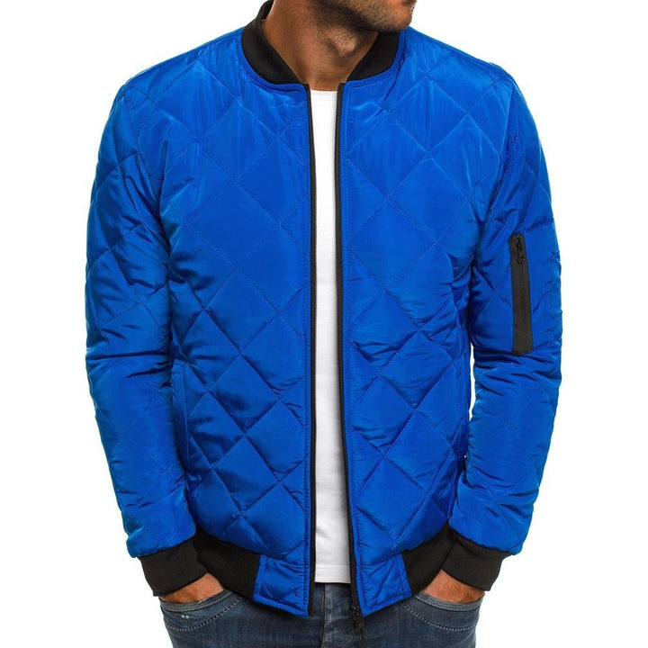 Quilted leisure jacket for men with practical zipper and elastic cuffs Lune London