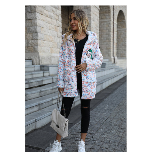 Ladies hoodie in cozy fleece Amarae