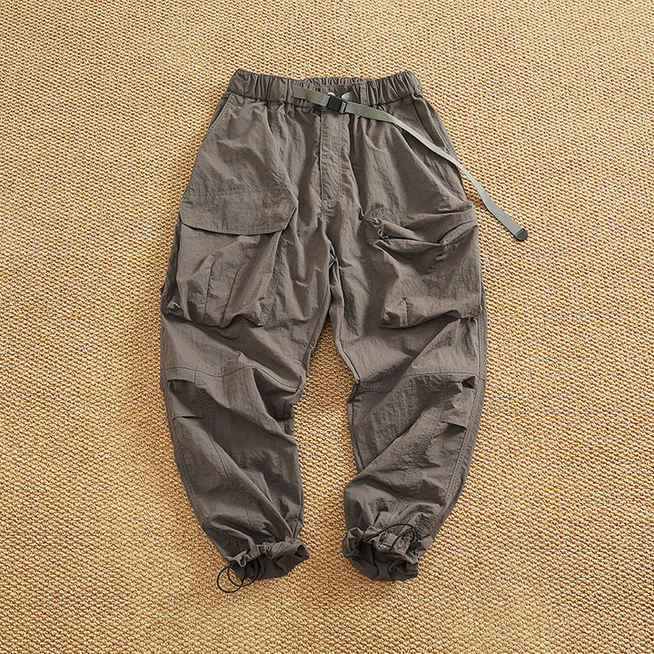 Women’s cargo pants with elastic waist and multifunctional pockets Lune London