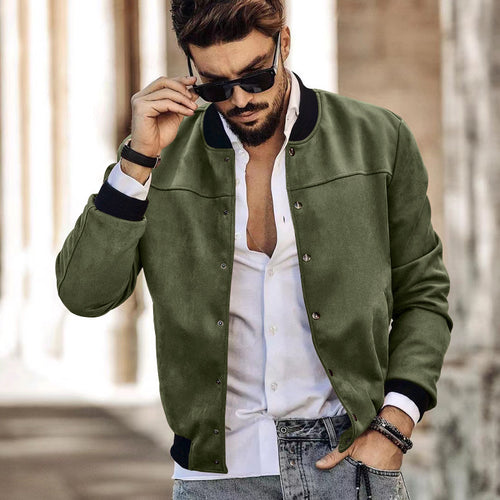 Sporty bomber jacket for men with practical zip pockets Amarae
