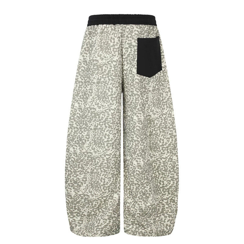 Women Extra Wide Palazzo Lounge Pants in Culotte Cut with Elastic Comfort Waistband, Contrasting Patch Pockets and Adjustable Hem Amarae