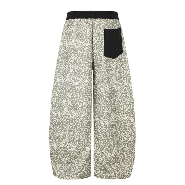 Women Extra Wide Palazzo Lounge Pants in Culotte Cut with Elastic Comfort Waistband, Contrasting Patch Pockets and Adjustable Hem Amarae