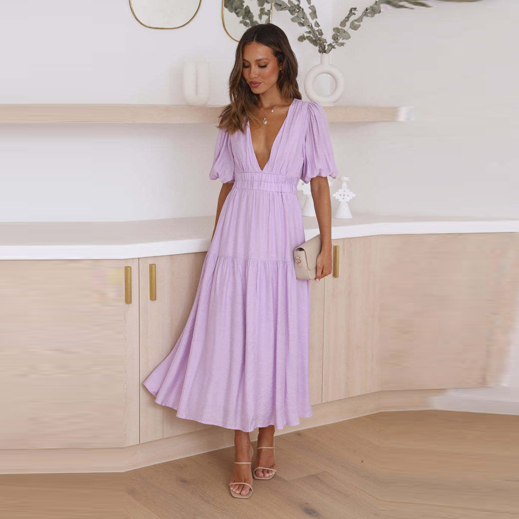 Lune London Bohemian Maxi Dress with Ruffles for Women