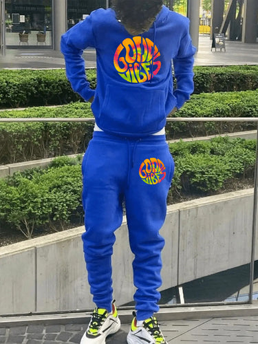 Men's sweatshirt and jogger pants set with colorful graphic design Amarae