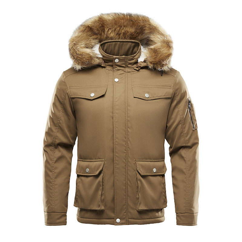 Men's insulated winter jacket with removable hood and lining Lune London