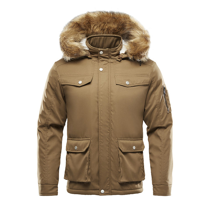 Men's insulated winter jacket with removable hood and lining Lune London