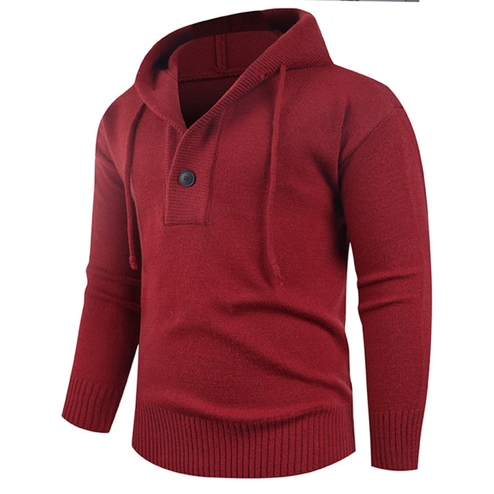 Trendy hoodie for men with button detail Lune London