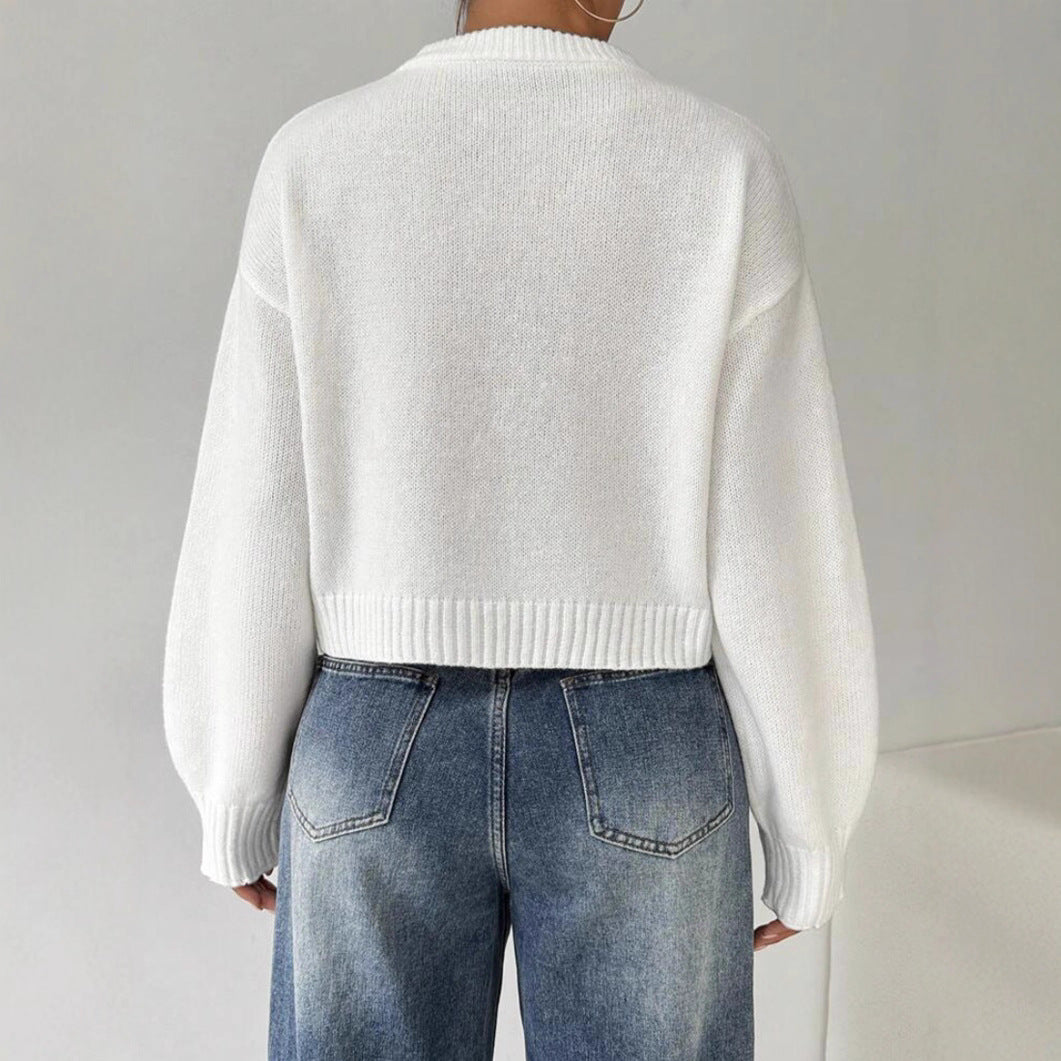 Casual fine knit sweater for ladies Lune London